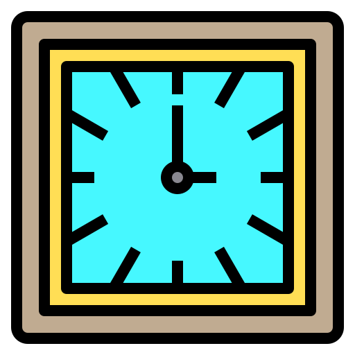 Clock Catkuro Lineal Color icon