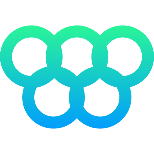 olympische ringe Super Basic Straight Gradient icon