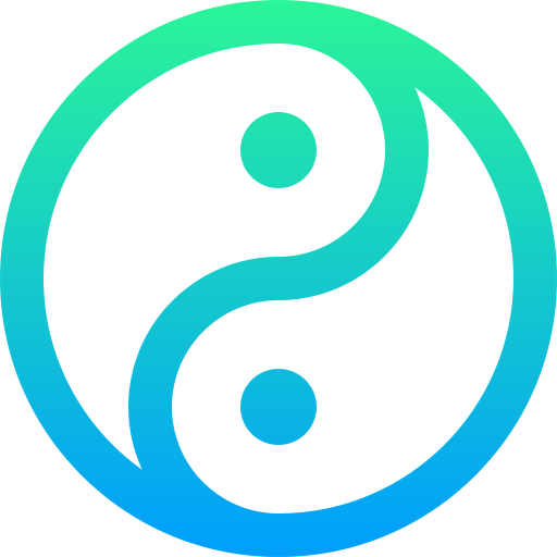 yin yang Super Basic Straight Gradient icona