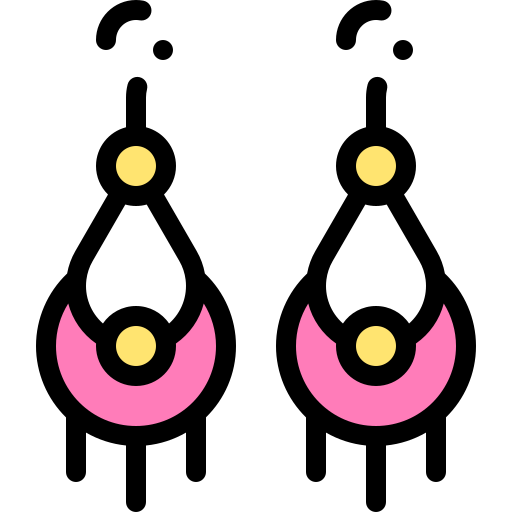 보석류 Detailed Rounded Lineal color icon