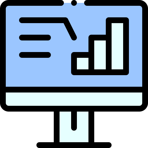 データ分析 Detailed Rounded Lineal color icon