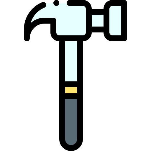 ハンマー Detailed Rounded Lineal color icon