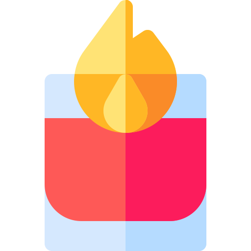 Fire cocktail Basic Rounded Flat icon