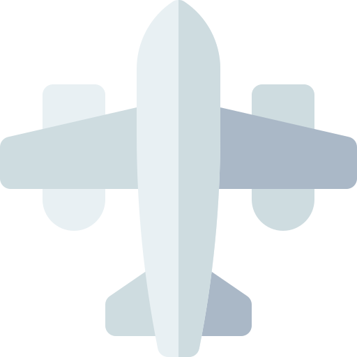 Aeroplano Basic Rounded Flat icono