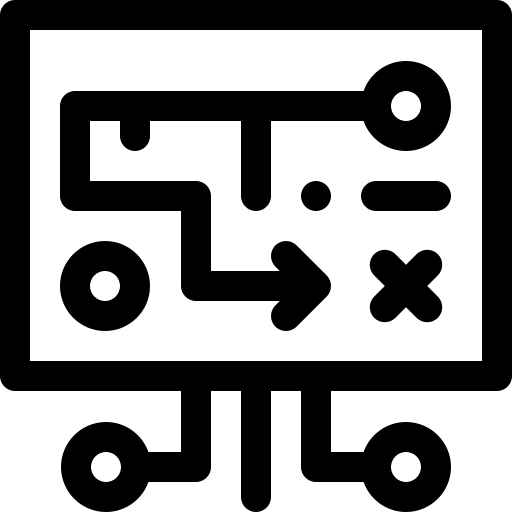 stratégie Basic Rounded Lineal Icône