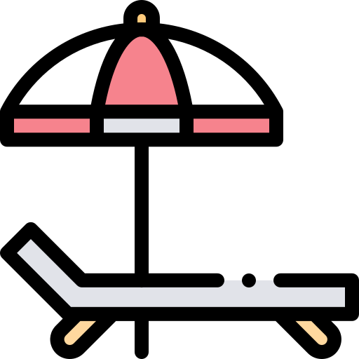 サンベッド Detailed Rounded Lineal color icon