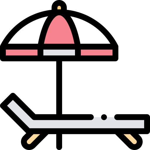 sonnenbank Detailed Rounded Lineal color icon