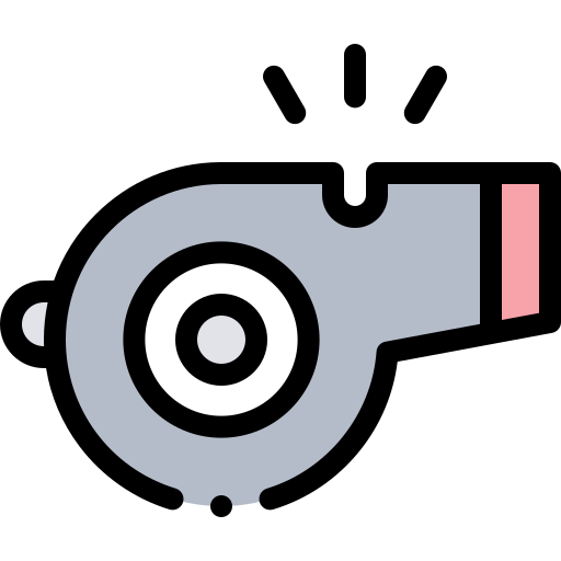 Whistle Detailed Rounded Lineal color icon
