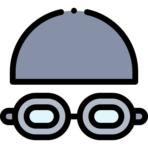 Goggles Detailed Rounded Lineal color icon