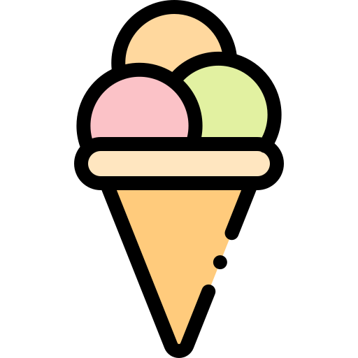 eiscreme Detailed Rounded Lineal color icon