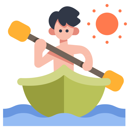 Kayaking MaxIcons Flat icon