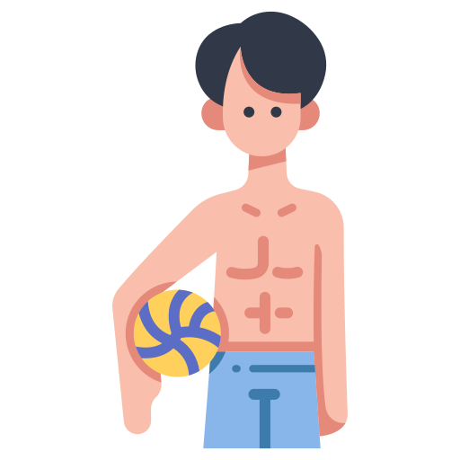 пляжный волейбол MaxIcons Flat иконка
