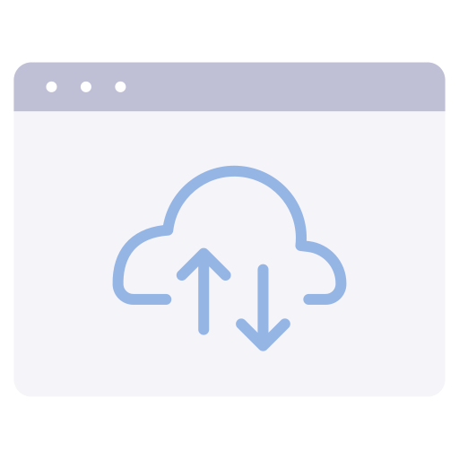 archiviazione cloud MaxIcons Flat icona