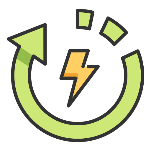 Renewable energy MaxIcons Lineal color icon