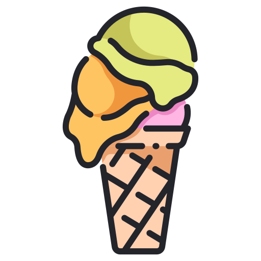 Ice cream MaxIcons Lineal color icon