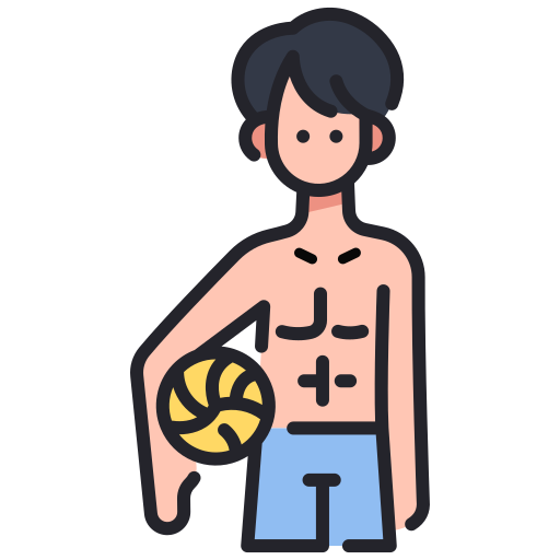 Beach volleyball MaxIcons Lineal color icon