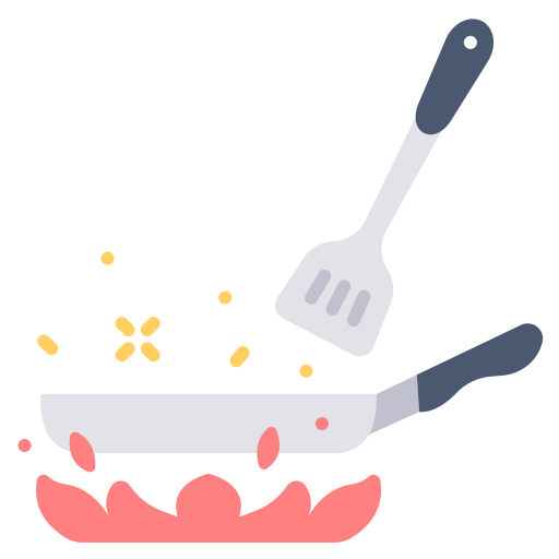 Frying pan MaxIcons Flat icon