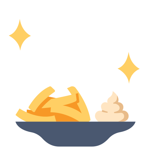жареный картофель MaxIcons Flat иконка