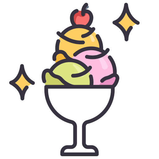 アイスクリーム MaxIcons Lineal color icon