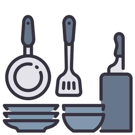 Кухонная утварь MaxIcons Lineal color иконка