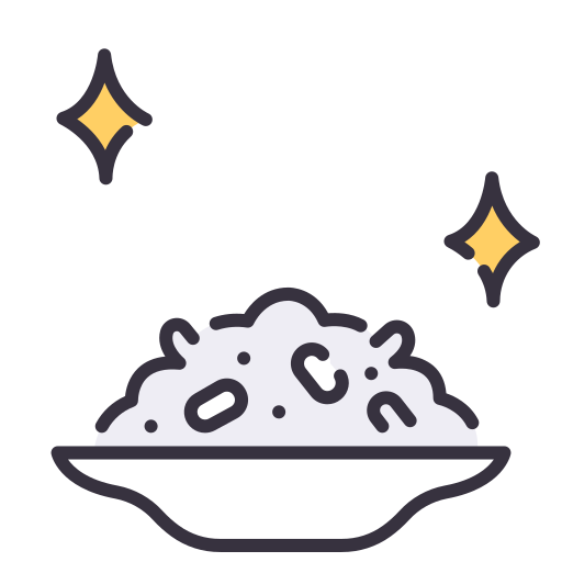 Rice bowl MaxIcons Lineal color icon