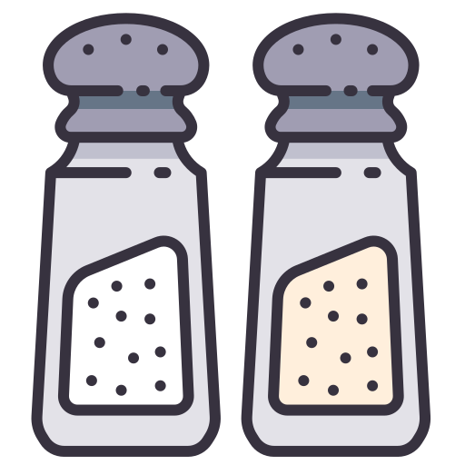Salt and pepper MaxIcons Lineal color icon