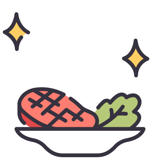 steak MaxIcons Lineal color icon