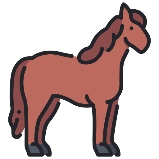 Horse MaxIcons Lineal color icon