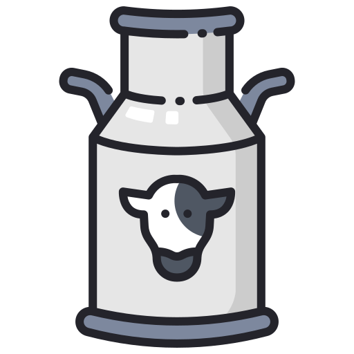 Bombona de leche MaxIcons Lineal color icono