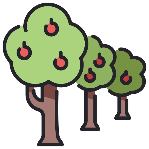 Apple tree MaxIcons Lineal color icon