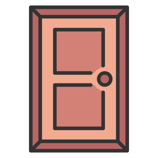 Дверь MaxIcons Lineal color иконка