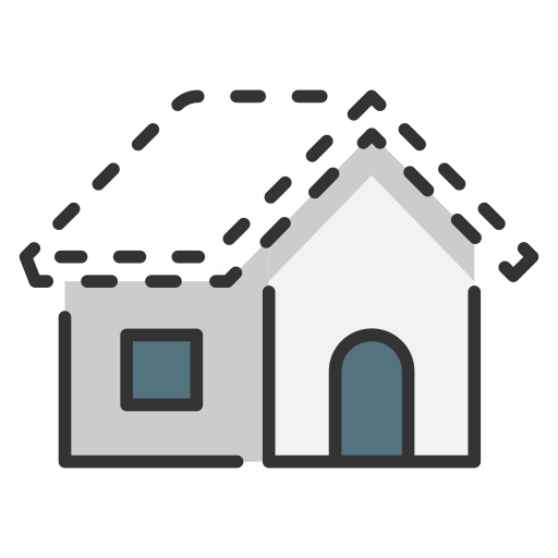 Roof MaxIcons Lineal color icon