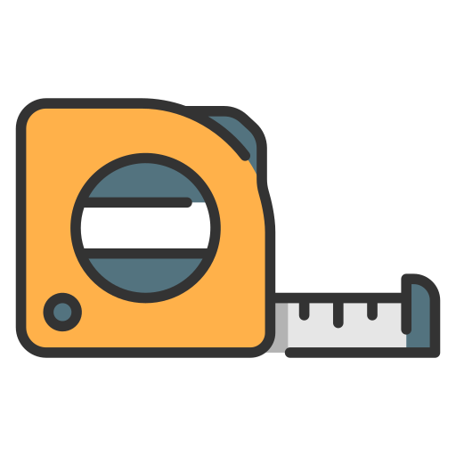 Measure tape MaxIcons Lineal color icon