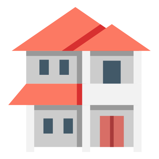 Two storey MaxIcons Flat icon