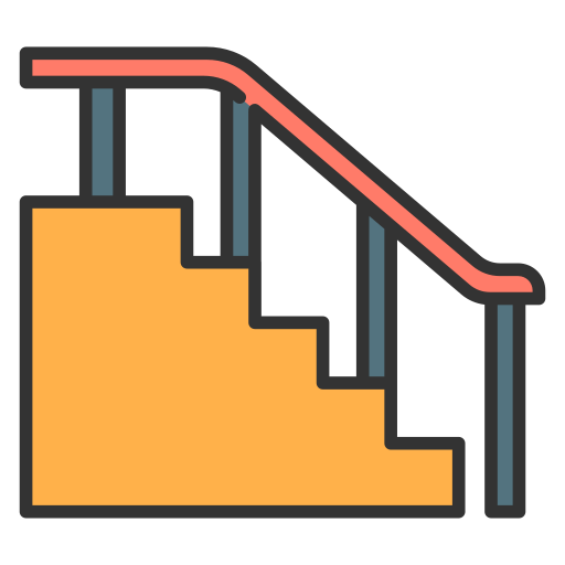 treppe MaxIcons Lineal color icon