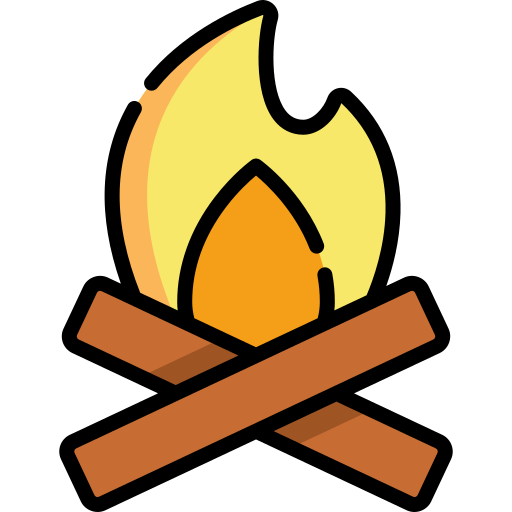 Bonfire Kawaii Lineal color icon