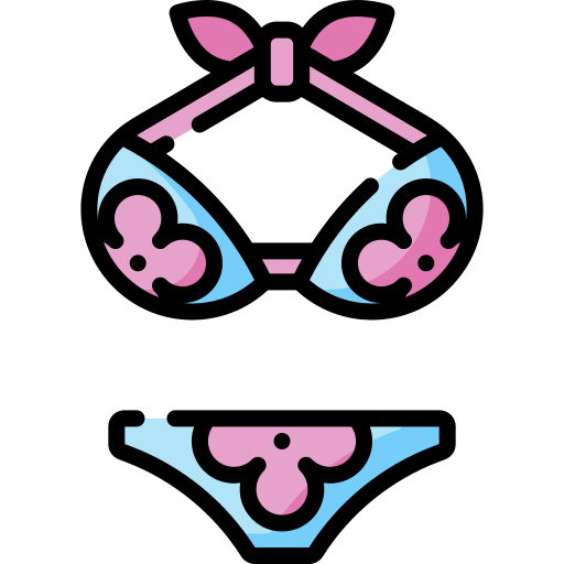 bikini Special Lineal color icono