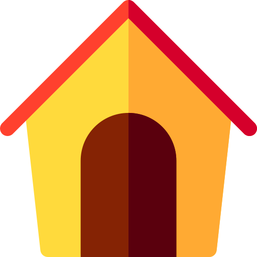 Casa de perro Basic Rounded Flat icono