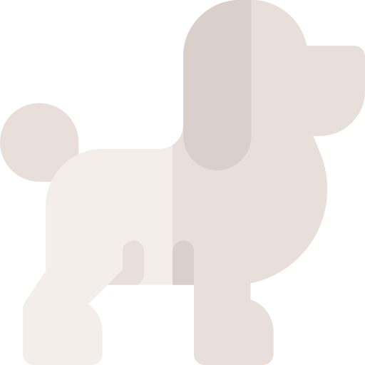 Perro Basic Rounded Flat icono