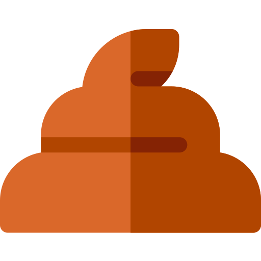 Какашки Basic Rounded Flat иконка
