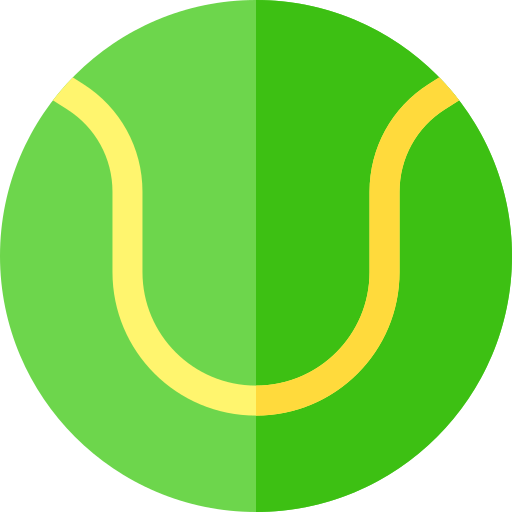 Pelota de tenis Basic Rounded Flat icono