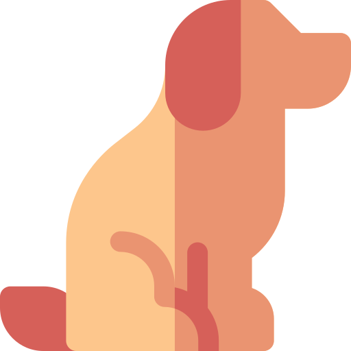 犬 Basic Rounded Flat icon