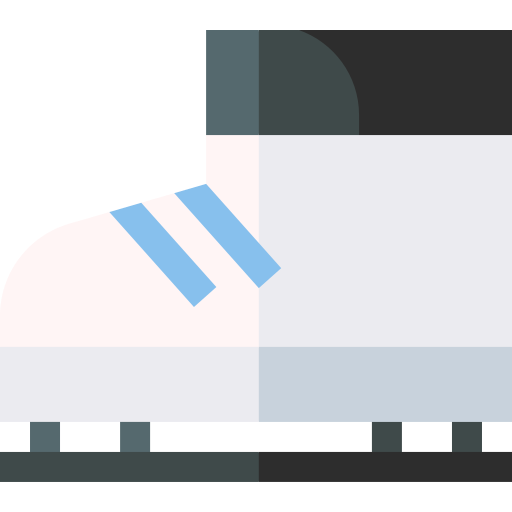 Ice skate Basic Straight Flat icon