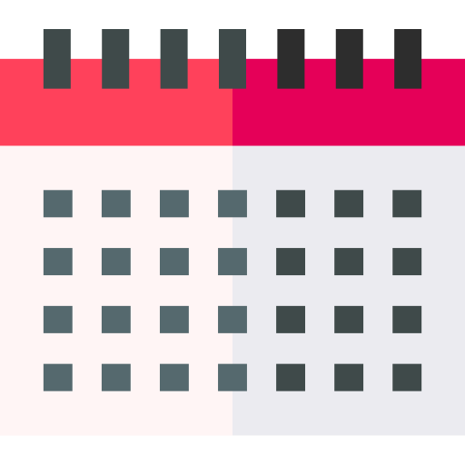 Календарь Basic Straight Flat иконка