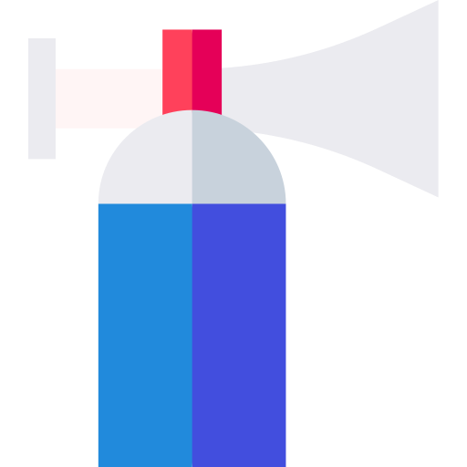 Air horn Basic Straight Flat icon