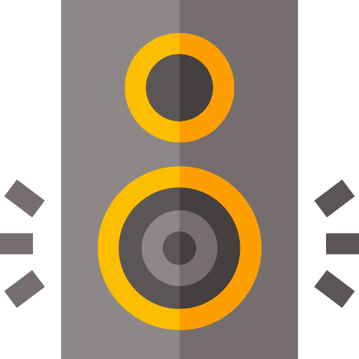 スピーカー Basic Straight Flat icon