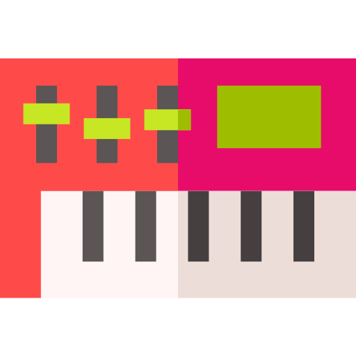 synthesizer Basic Straight Flat icon
