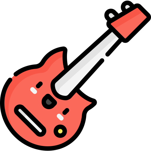 elektrische gitarre Kawaii Lineal color icon