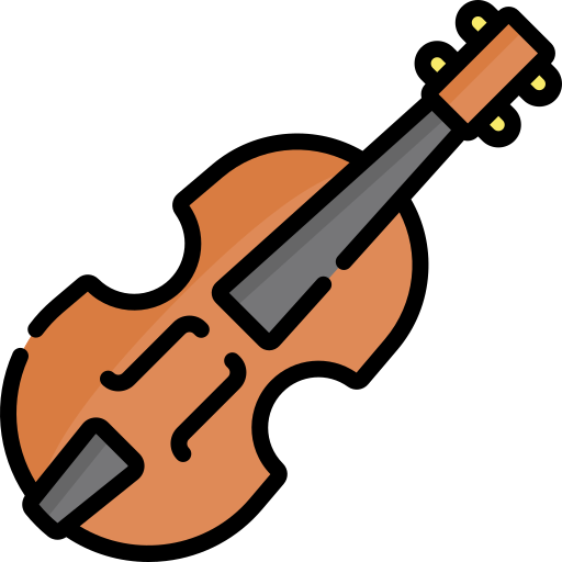 Violin Kawaii Lineal color icon