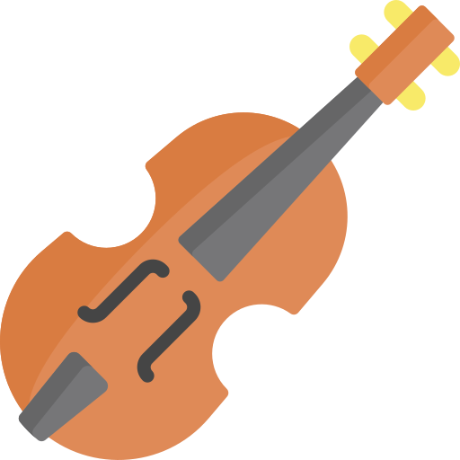 violine Kawaii Flat icon